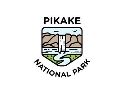 Pikake National Park land logo park water waterfall