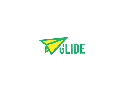 Glide airplane glide logo