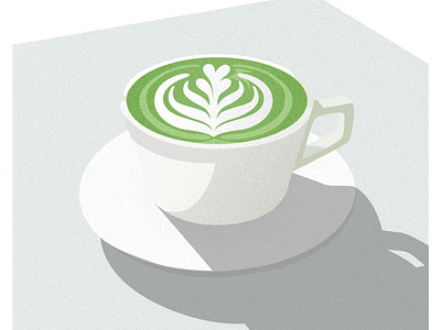 Matcha Latte Illustration