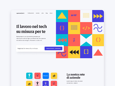 GeekandJob landing page concept fashion fashion design interface job news page scrolling slide tech technology typography ui unsplash video web web landing page website website design