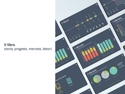 Il libro: storia, progetto, mercato e lettori. animation html5 icons icons design infographic interaction motion