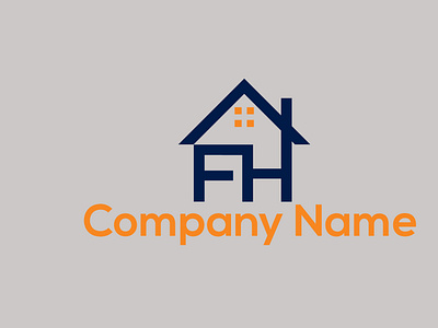 FH latter real estate logo design fh fh logo fh real estate logo latter logo logo logo design logos real estate real estate logo