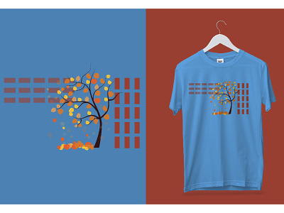 Spring tree with wall t shirt design