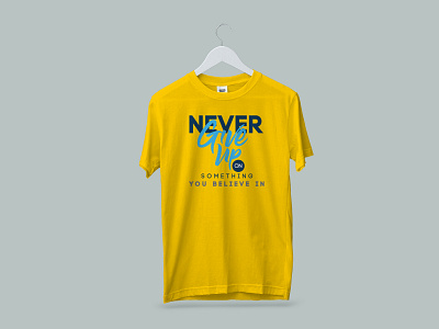 Never give up t-shirt design print