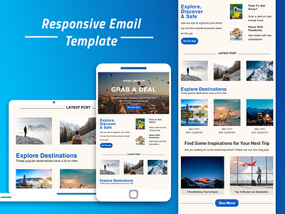 Responsive Email Template Newsletter branding campaign monitor design email campaign email development email marketing email template graphic design illustration mailchimp newsletter newsletter template ui