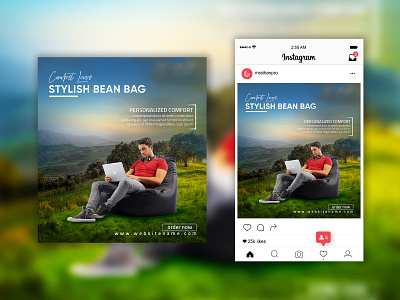Bean Bag - Social Media Posts | Promotional Ads