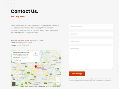 Contact Us contact form contact us design elementor elementor pro responsive design web design wordpress wordpress website