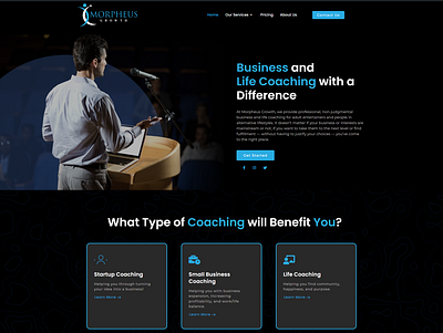 Business and Life Coaching website contact form design elementor elementor pro illustration logo responsive design web design wordpress wordpress website