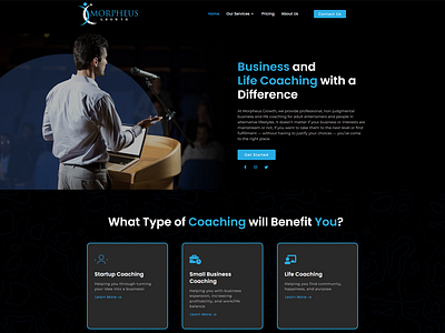 Business and Life Coaching website