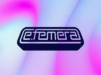 e.femera (logo) logo logo design rave typography y2k y2k aesthetic
