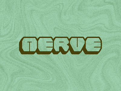 nerve ascii logo logo design typography