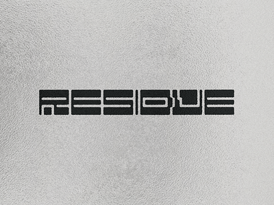 Residue logo typography y2k y2k aesthetic