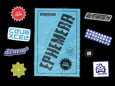 EPHEMERA (zine + sticker pack) logo sticker sticker pack typography y2k aesthetic zine