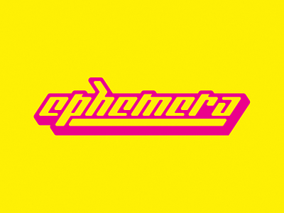 ephemera logo logo design logotype typography y2k aesthetic