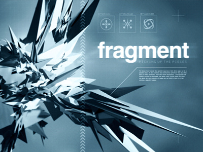 fragment. 3d abstract metalheart render