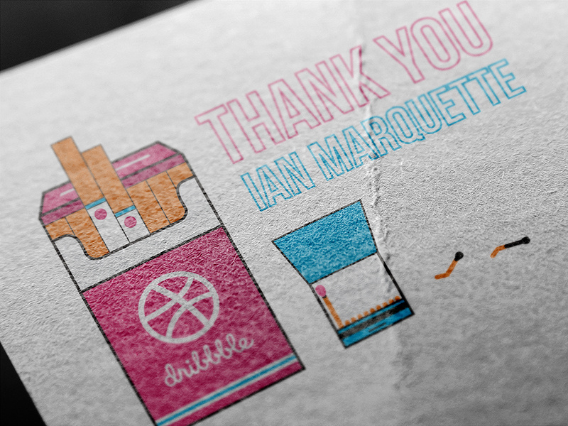 Thank You! vector illustration thank you thanks smoking cigarettes debut