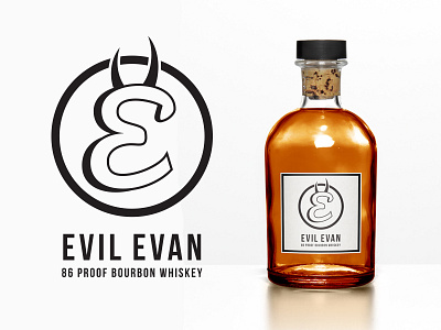 Logo Design: Evil Evan alcohol evan williams liquor logo logo design whiskey whisky