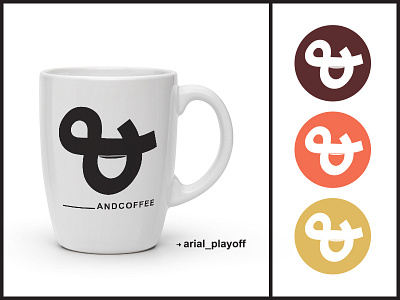 ____ANDCOFFEE arial coffee logo playoff typography