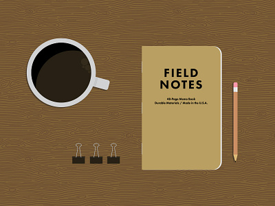 Field Notes draplin field notes illustration journal notebook workspace
