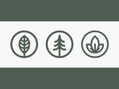 Great Outdoors / Little Icons icon icons illustration leaf minimal nature tree vintage