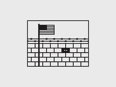 2015 in Review: They Wanted a Wall 2015 border icon illustration line art politics xenophobia year in review