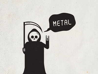 Death Metal character design death death metal grim reaper illustration metal reaper skull