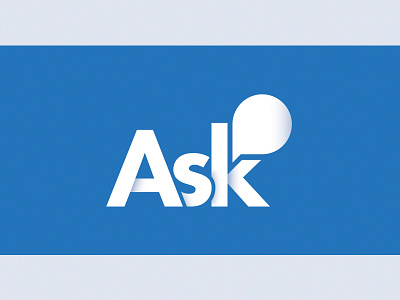 Ask ask bubble logo question speech