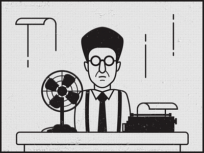 Barton Fink avatar barton fink coen brothers illustration line art movie turturro typewriter