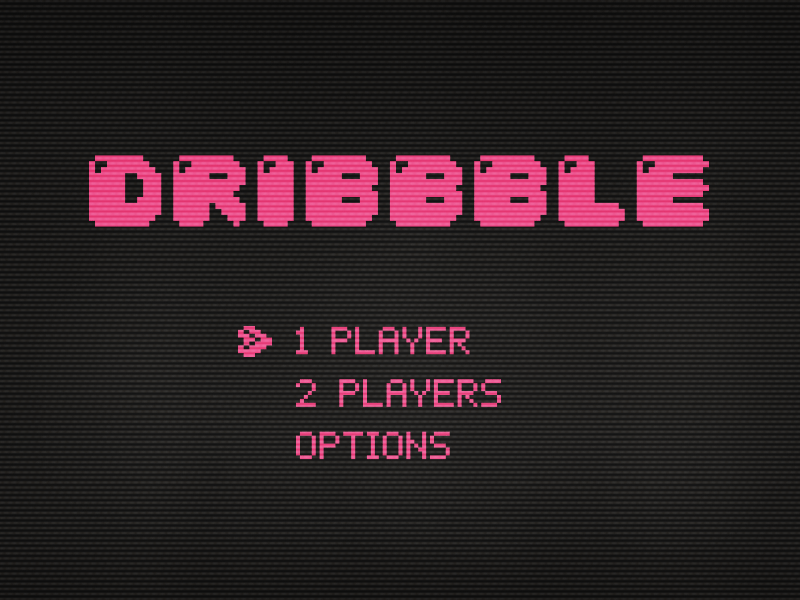 One Dribbble Invite dribbble invitation invite nes retro video game