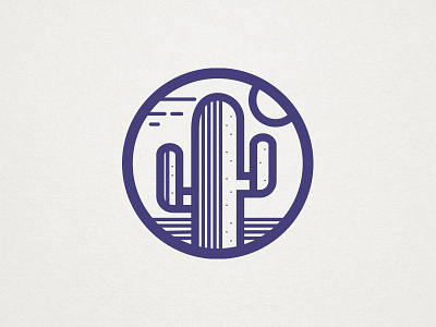 Cactus arizona cactus desert icon illustration nevada vector