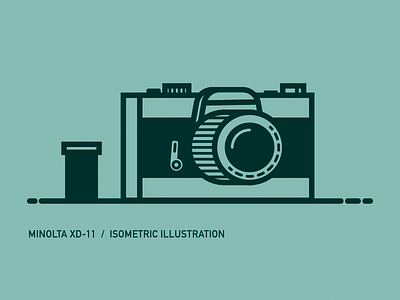 Isometric Film Camera camera film icon illustration isometric minolta photography