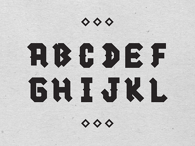 Blackletter (Capital A-L) blackletter font gothic lettering logotype modern typeface
