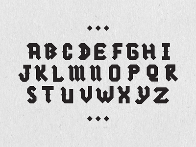 Blackletter (All Caps) blackletter font gothic lettering logotype typeface wip