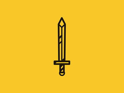Sword icon illustration minimalist sword vector