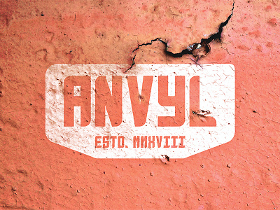 ANVYL - MMXVIII bold font heavy industrial sans serif typography wip