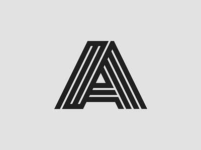 A - Mark a letter logo logomark type typography