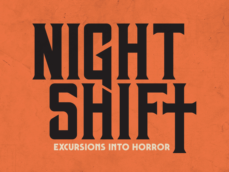 NIGHT SHIFT 1970s 1980s book cover horror night shift retro stephen king type vintage