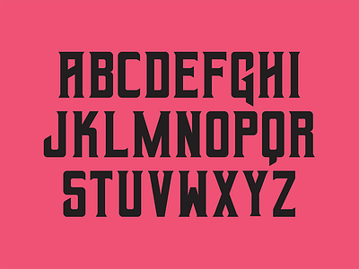 Retro Font Concept (WIP) feedback font horror retro typeface vintage wip