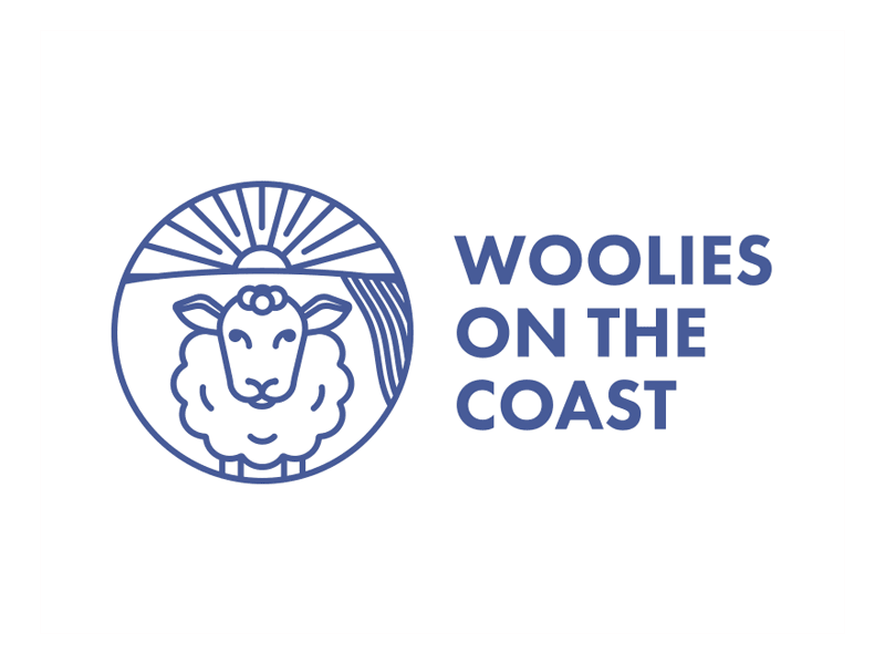Woolies (WIP) branding knitting logo logomark sheep wool