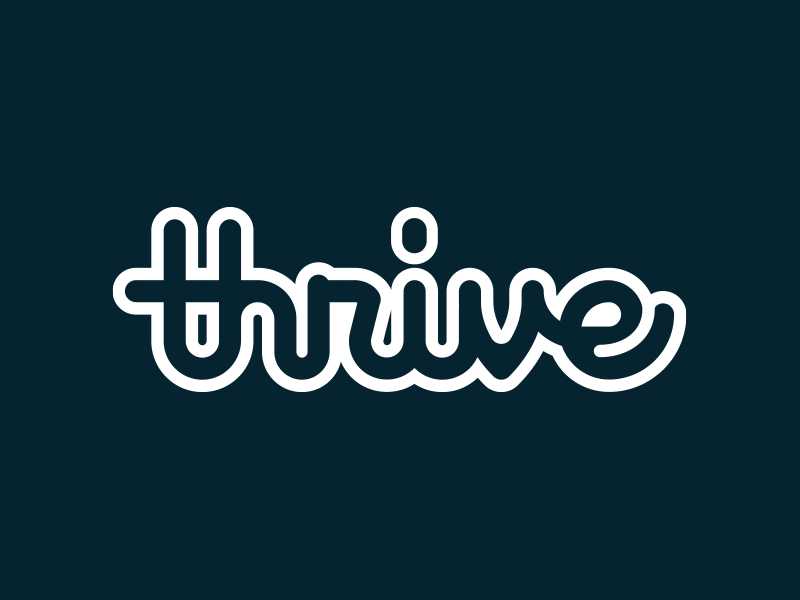 Thrive Logo (WIP) branding corporate lettering logo typography wellness