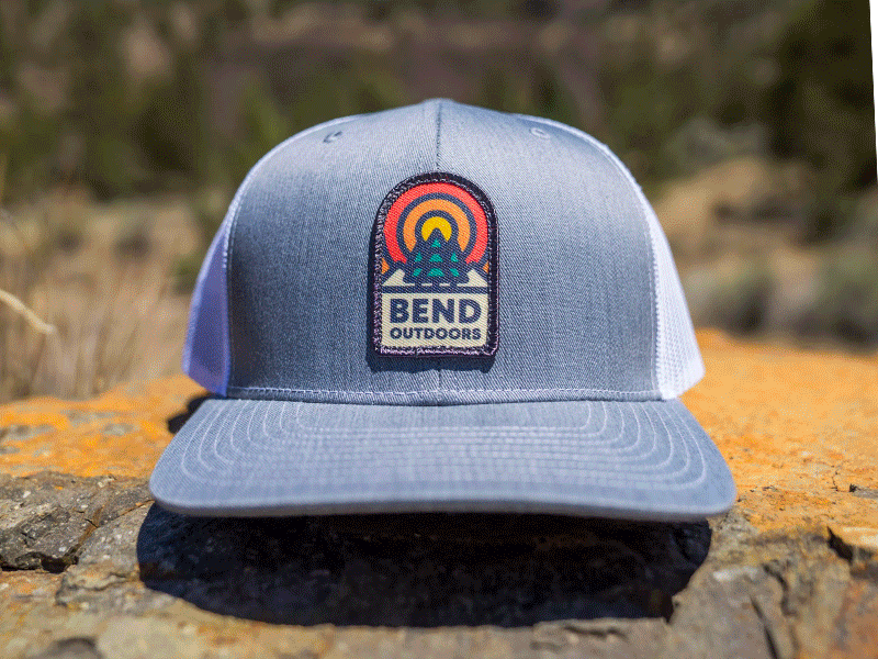 Bend Outdoors Snapback badge branding hat logo nature oregon outdoors snapback vintage