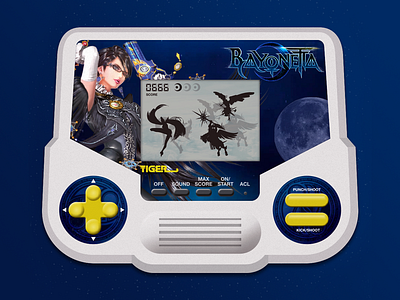 Bayonetta 🌙 Tiger Handheld bayonetta gaming nintendo retro tiger handheld