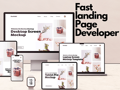 Fast Landing Page developer fast landing page landing page page designer