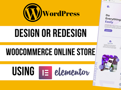 I will design or redesign wordpress woocommerce online store