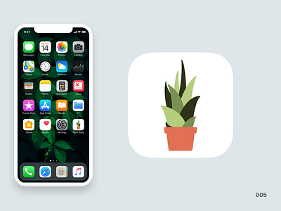 Daily UI #005 - App Icon app icon daily dailyui design plants succulents ui