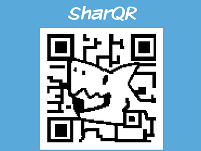 SharkQR character design design digital art graphic design shark
