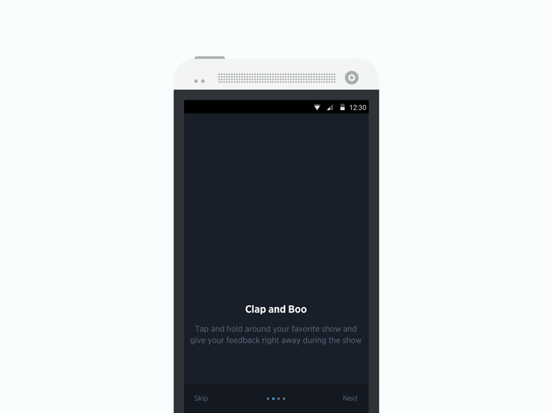Walkthroughs for android walk through clean android onboarding walkthrough gif animated ux ui design ui ux
