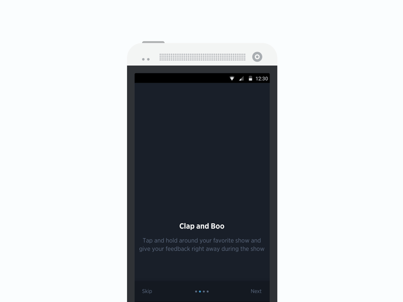 Walkthroughs for android android animated clean design gif onboarding ui ui ux ux walk through walkthrough
