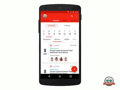 DPR Kita android app schedule ui ui ux ux