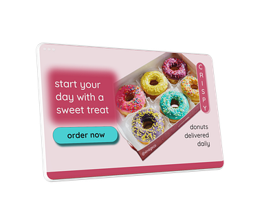 landing page cute daily ui design design challenge donuts imac mockup pink ui